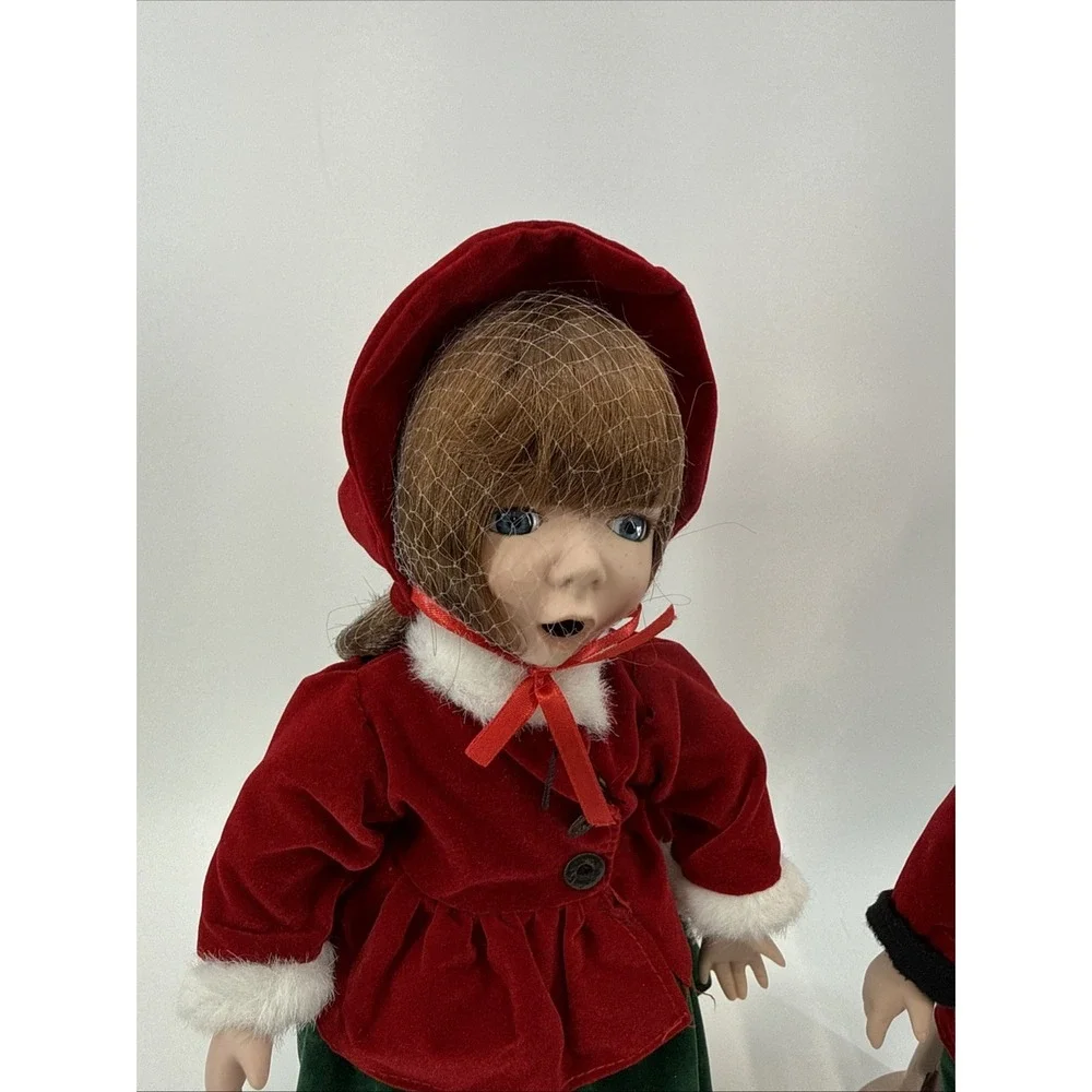 Christmas Carolers Boy & Girl Dolls 14
